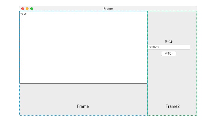 frameの配置のスライド