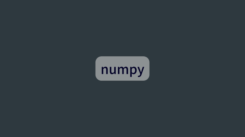 numpy
