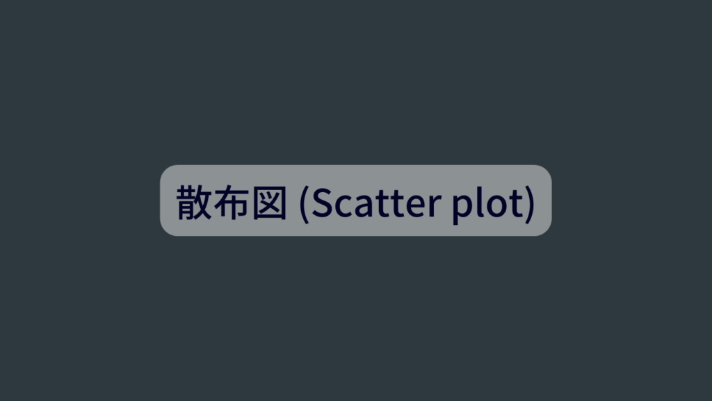 散布図 (Scatter plot)